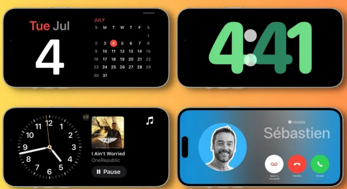 广陵苹果手机维修分享iOS17横屏充电待机显示有什么好处 