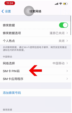 广陵苹果14维修网分享如何给iPhone14的SIM卡设置密码 