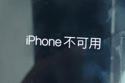 广陵苹果服务网点分享锁屏界面显示“iPhone 不可用”如何解决 