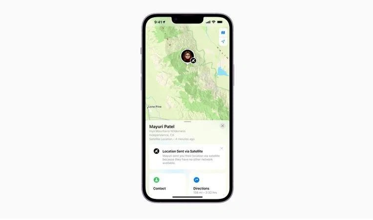 广陵苹果14维修分享iPhone14系列中 FindMy功能通过卫星分享位置方法教程 