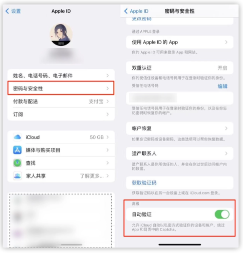 广陵苹果手机维修分享iOS 16 自动验证功能开启方法 