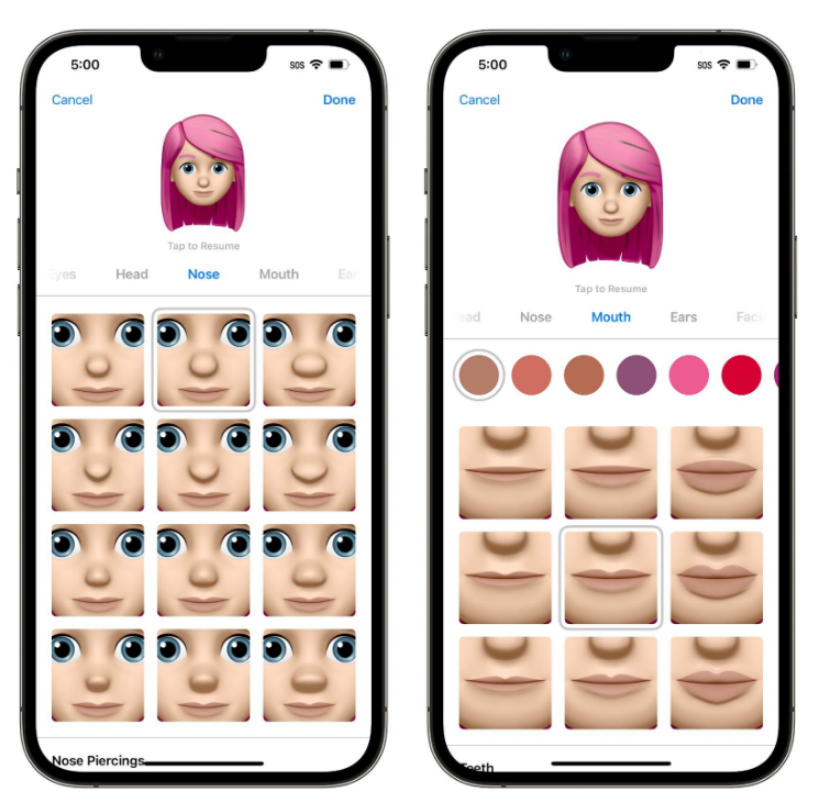 广陵苹果手机维修分享​iOS 16中的拟我表情有了哪些变化和升级 