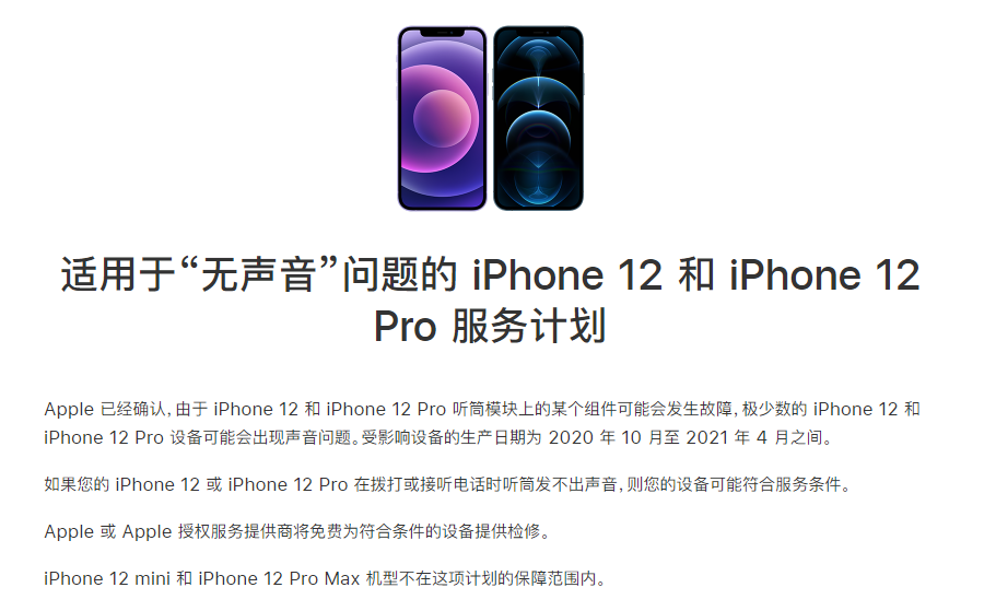 广陵苹果手机维修分享iPhone 12/Pro 拨打或接听电话时无声音怎么办 
