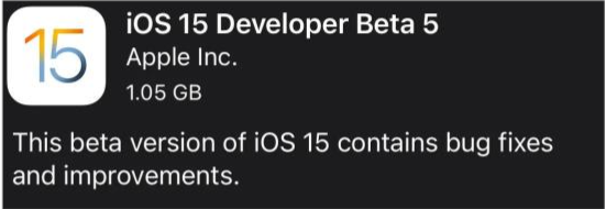 广陵苹果手机维修分享如何升级到iOS15.0 beta5 